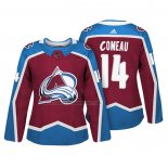 Camiseta Hockey Mujer Colorado Avalanche Blake Comeau Autentico Jugador Maroon