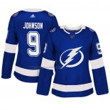 Camiseta Hockey Mujer Tampa Bay Lightning Tyler Johnson Autentico Jugador Azul