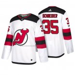 Camiseta Hockey New Jersey Devils Cory Schneider 2018 Blanco