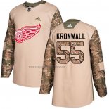 Camiseta Hockey Nino Detroit Red Wings Niklas Kronwall Autentico 2017 Veterans Day Camuflaje