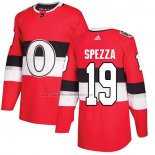 Camiseta Hockey Ottawa Senators Jason Spezza Autentico 2017 100 Classic Rojo