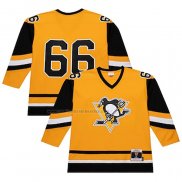 Camiseta Hockey Pittsburgh Penguins Mario Lemieux Mitchell & Ness 1984-85 Amarillo