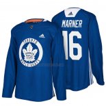 Camiseta Hockey Toronto Maple Leafs Mitchell Marner New Season Practice Azul