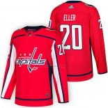 Camiseta Hockey Washington Capitals Lars Eller Autentico Primera 2018 Rojo
