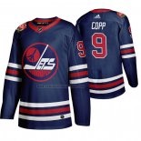 Camiseta Hockey Winnipeg Jets Andrew Copp Heritage Classic 2019-20 Azul
