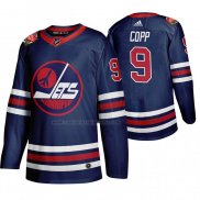Camiseta Hockey Winnipeg Jets Andrew Copp Heritage Classic 2019-20 Azul