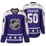 Camiseta Hockey 2017 All Star Chicago Blackhawks Corey Crawford Violeta