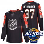 Camiseta Hockey 2018 All Star Winnipeg Jets Connor Hellebuyck Autentico Negro