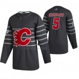 Camiseta Hockey 2020 All Star Calgary Flames Mark Giordano Autentico Gris