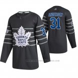 Camiseta Hockey 2020 All Star Toronto Maple Leafs Frederik Andersen Autentico Gris
