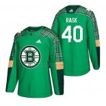 Camiseta Hockey Boston Bruins Tuukka Rask 2018 Dia de San Patricio Verde