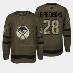 Camiseta Hockey Buffalo Sabres Zemgus Girgensons 2018 Salute To Service Verde Militar