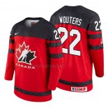 Camiseta Hockey Canada Chase Wouters 2018 IIHF World Championship Jugador Rojo