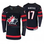 Camiseta Hockey Canada Connor Mcmichael 2020 IIHF World Junior Championship Negro