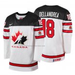 Camiseta Hockey Canada Ty Dellandrea 2018 IIHF World Championship Jugador Blanco
