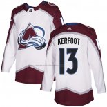 Camiseta Hockey Colorado Avalanche Alexander Kerfoot Road Autentico Blanco
