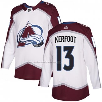 Camiseta Hockey Colorado Avalanche Alexander Kerfoot Road Autentico Blanco