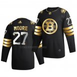 Camiseta Hockey Golden Edition Boston Bruins John Moore Limited Autentico 2020-21 Negro