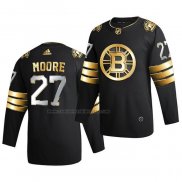 Camiseta Hockey Golden Edition Boston Bruins John Moore Limited Autentico 2020-21 Negro