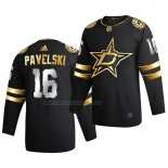 Camiseta Hockey Golden Edition Dallas Stars Joe Pavelski Limited Autentico 2020-21 Negro