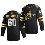 Camiseta Hockey Golden Edition Dallas Stars Ty Dellandrea Limited Autentico 2020-21 Negro