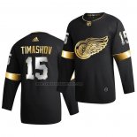 Camiseta Hockey Golden Edition Detroit Red Wings Dmytro Timashov Limited Autentico 2020-21 Negro