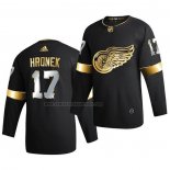Camiseta Hockey Golden Edition Detroit Red Wings Filip Hronek Limited Autentico 2020-21 Negro