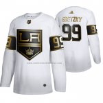 Camiseta Hockey Golden Edition Los Angeles Kings Wayne Gretzky Retired Jugador Blanco