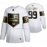 Camiseta Hockey Golden Edition Los Angeles Kings Wayne Gretzky Retired Jugador Blanco