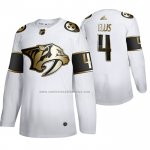 Camiseta Hockey Golden Edition Nashville Predators Ryan Ellis Limited Blanco