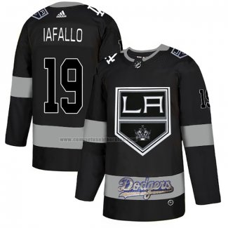 Camiseta Hockey Los Angeles Kings Alex Iafallo City Joint Name Stitched Negro