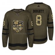 Camiseta Hockey Los Angeles Kings Drew Doughty Salute To Service Verde Militar