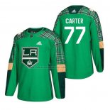 Camiseta Hockey Los Angeles Kings Jeff Carter 2018 Dia de San Patricio Verde