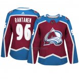 Camiseta Hockey Mujer Colorado Avalanche Mikko Rantanen Autentico Jugador Maroon