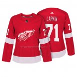 Camiseta Hockey Mujer Detroit Red Wings Dylan Larkin Autentico Jugador Rojo