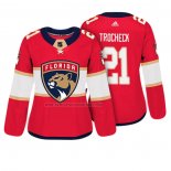 Camiseta Hockey Mujer Florida Panthers Vincent Trocheck Autentico Jugador Rojo