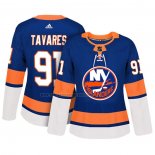 Camiseta Hockey Mujer New York Islanders John Tavares Autentico Jugador Azul