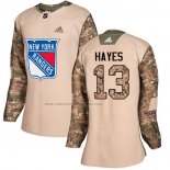 Camiseta Hockey Mujer New York Rangers Kevin Hayes Autentico 2017 Veterans Day Camuflaje