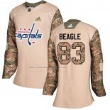 Camiseta Hockey Mujer Washington Capitals Jay Beagle Autentico 2017 Veterans Day Camuflaje