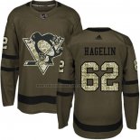 Camiseta Hockey Nino Pittsburgh Penguins Carl Hagelin 2018 Salute To Service Verde Militar
