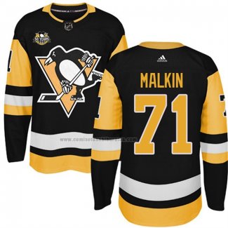 Camiseta Hockey Nino Pittsburgh Penguins Evgeni Malkin 50 Anniversary Primera Premier Negro