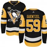 Camiseta Hockey Nino Pittsburgh Penguins Jake Guentzel 50 Anniversary Primera Premier Negro