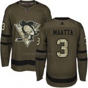 Camiseta Hockey Nino Pittsburgh Penguins Olli Maatta 2018 Salute To Service Verde Militar