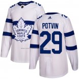 Camiseta Hockey Nino Toronto Maple Leafs Felix Potvin Autentico 2018 Stadium Series Blanco