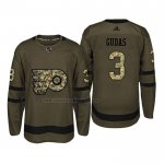 Camiseta Hockey Philadelphia Flyers Radko Gudas 2018 Salute To Service Verde Militar