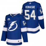 Camiseta Hockey Tampa Bay Lightning Carter Verhaeghe Autentico Primera 2018 Azul