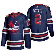 Camiseta Hockey Winnipeg Jets Anthony Bitetto Heritage Classic 2019-20 Azul