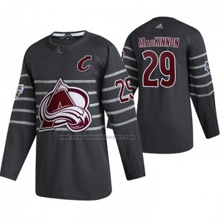 Camiseta Hockey 2020 All Star Colorado Avalanche Nathan Mackinnon Autentico Gris