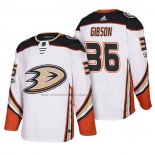 Camiseta Hockey Anaheim Ducks John Gibson 2018 New Season Team Road Blanco