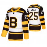 Camiseta Hockey Boston Bruins Brandon Carlo 2019 Winter Classic Blanco
